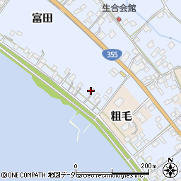 茨城県行方市富田109周辺の地図