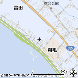 茨城県行方市富田109周辺の地図