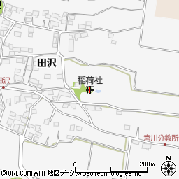 稲荷社周辺の地図