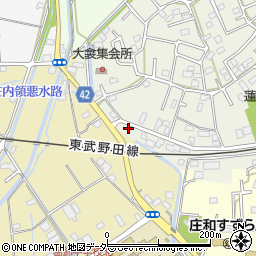 埼玉県春日部市大衾7周辺の地図