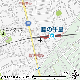 埼玉県春日部市牛島1588周辺の地図