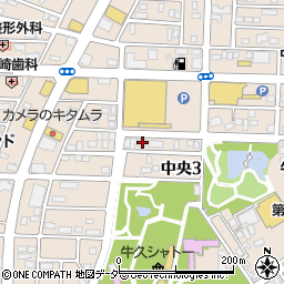 茨城県牛久市中央3丁目12-2周辺の地図