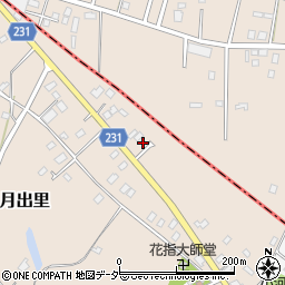 茨城県稲敷市月出里79-13周辺の地図