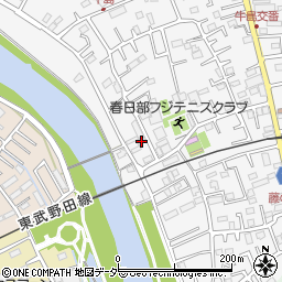 埼玉県春日部市牛島432周辺の地図