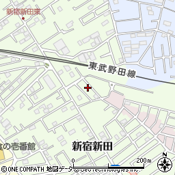 埼玉県春日部市新宿新田1888周辺の地図