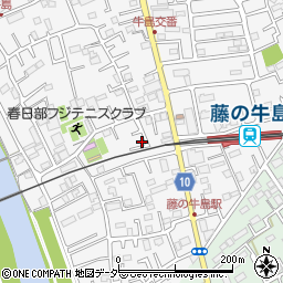 埼玉県春日部市牛島119周辺の地図
