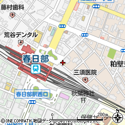 セブンイレブン春日部駅東口店周辺の地図