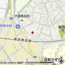 埼玉県春日部市大衾78周辺の地図