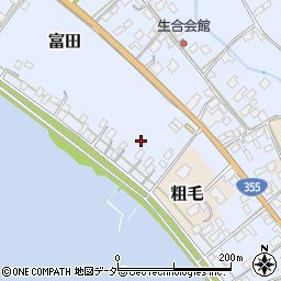 茨城県行方市富田114周辺の地図