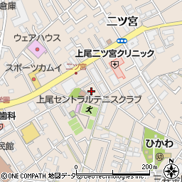 埼玉県上尾市二ツ宮941周辺の地図