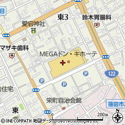 和真メガネ蓮田店周辺の地図