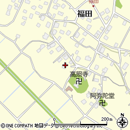 茨城県稲敷郡阿見町福田978周辺の地図