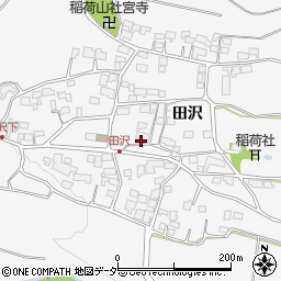 長野県茅野市宮川田沢周辺の地図