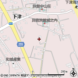 茨城県鹿嶋市下津周辺の地図