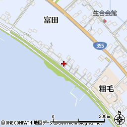 茨城県行方市富田126周辺の地図