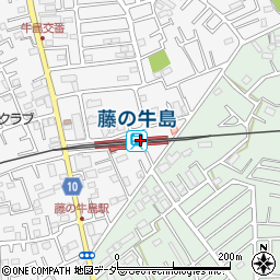 藤の牛島駅周辺の地図