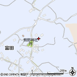 茨城県行方市富田1472-1周辺の地図