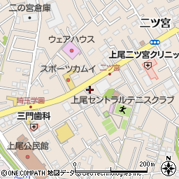 埼玉県上尾市二ツ宮959周辺の地図