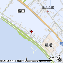 茨城県行方市富田118周辺の地図