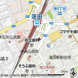 サイクルポート蓮田周辺の地図