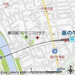 埼玉県春日部市牛島131周辺の地図