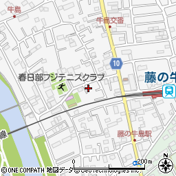 埼玉県春日部市牛島131周辺の地図