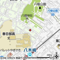 春日部浜川戸郵便局周辺の地図