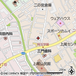 埼玉県上尾市二ツ宮1123周辺の地図