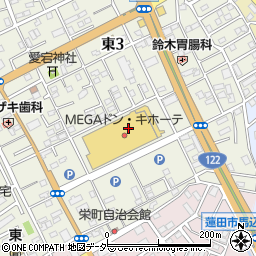 ドラッグセガミ蓮田店周辺の地図