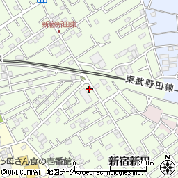 埼玉県春日部市新宿新田336周辺の地図