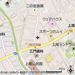 埼玉県上尾市二ツ宮1095周辺の地図