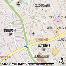 埼玉県上尾市二ツ宮1122周辺の地図