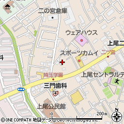 埼玉県上尾市二ツ宮1039周辺の地図