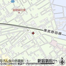 埼玉県春日部市新宿新田263周辺の地図