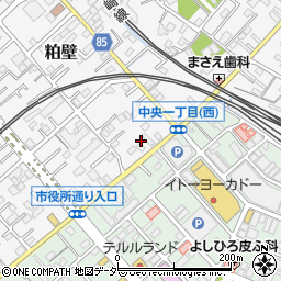 イトーヨーカドー春日部店第５平面駐車場周辺の地図