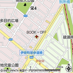 ブックオフ埼玉伊奈店周辺の地図