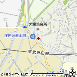 埼玉県春日部市大衾3周辺の地図