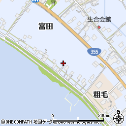 茨城県行方市富田125周辺の地図