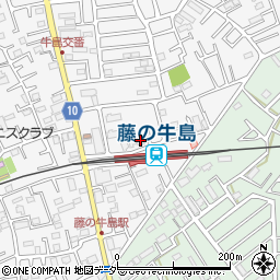 埼玉県春日部市牛島1550周辺の地図