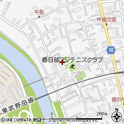 埼玉県春日部市牛島426周辺の地図