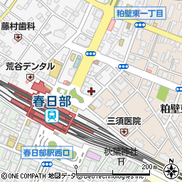 埼玉県春日部市粕壁1丁目1-8周辺の地図