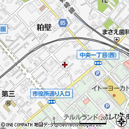 埼玉県春日部市粕壁6654-1周辺の地図