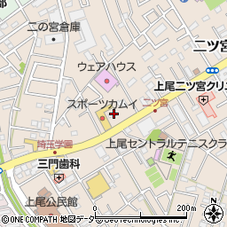 埼玉県上尾市二ツ宮1081周辺の地図