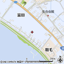 茨城県行方市富田124周辺の地図