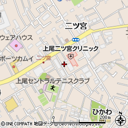 埼玉県上尾市二ツ宮951周辺の地図