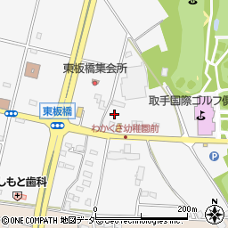 茨城県つくばみらい市板橋3022周辺の地図
