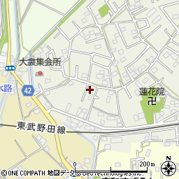 埼玉県春日部市大衾80周辺の地図