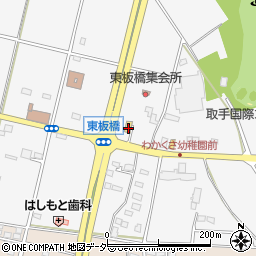 セブンイレブンつくばみらい東板橋店周辺の地図