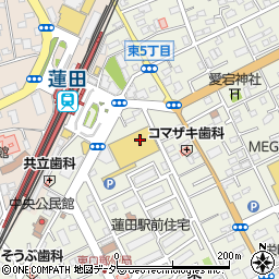 ドラッグセガミ蓮田駅前店周辺の地図