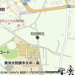 柏田神社周辺の地図